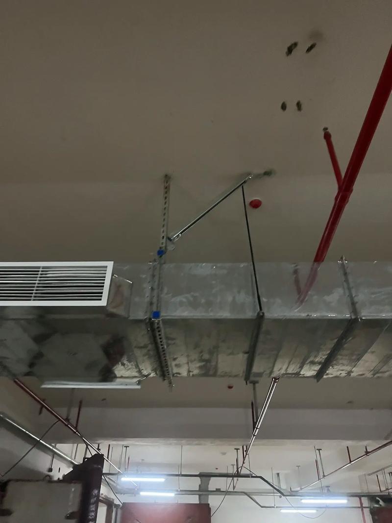 #抗震支架安裝 #消防工程 抗震支架小區(qū)地下室項目完工